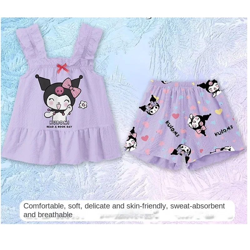 Color: Beige, Kid Size: 5 - New Spring Autumn Children's Clothing Sets Elsa Boy Sleepwear Long sleeved pants Clothes Kids Pajamas Set Baby Girls Pyjamas