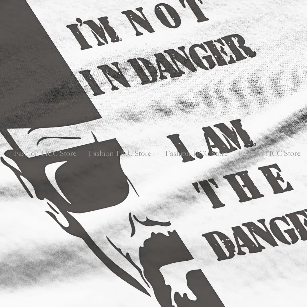 Color: black, Size: XL - I Am Not In Danger I Am The Danger Hip Hop TShirt Breaking Bad Style Tops Comfortable T Shirt Female Tee