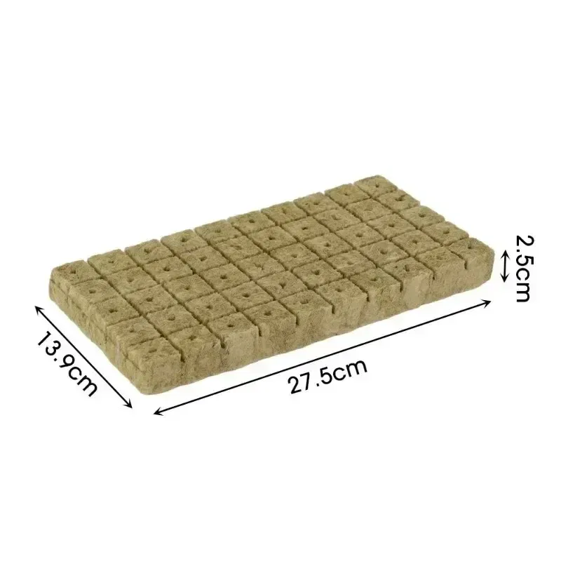 Color: WHITE - Stonewool Hydroponic Grow Media Cubes Plant Cube Soilless Substrate Seeded Planting Spong Plug Seedling Block Garden Tools