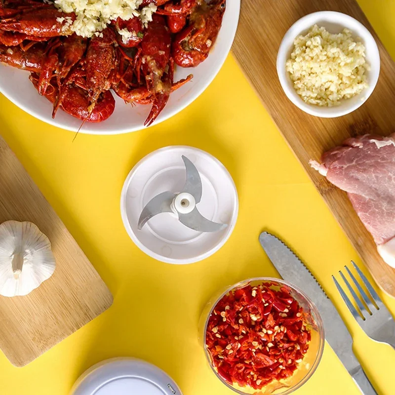 Color: WHITE, Ships From: CHINA - Multifunctional Cooking Machine Automatic Meat Grinder Baby Supplementary Food Stirring Minced Garlic Minced Meat