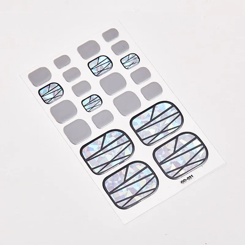 Color: Creamy White - 22 Tips/Sheet Nail Sticker Album Nail Designs Manicure Nail Accesoires Nail Art Stickers Nail Wraps DIY Women Salon Loveliness