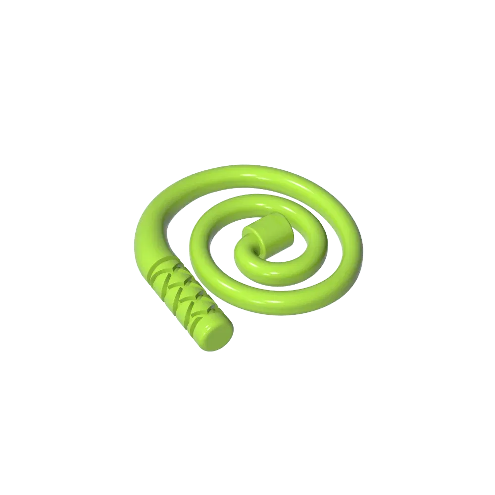 Color: Silver - Gobricks GDS-M300 Equipment Whip [Coiled] compatible with lego 61975 Assembles Building Blocks children's toys