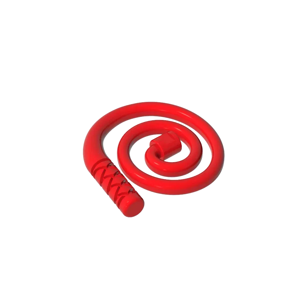 Color: Silver - Gobricks GDS-M300 Equipment Whip [Coiled] compatible with lego 61975 Assembles Building Blocks children's toys
