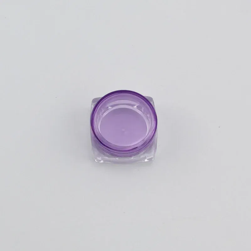 Color: PURPLE - 15pcs 2g 3g Empty Jars Refillable Mini Plastic Bottle Cosmetic Jar Container Small Round Bottle Little Cream Jar Solid Perfume