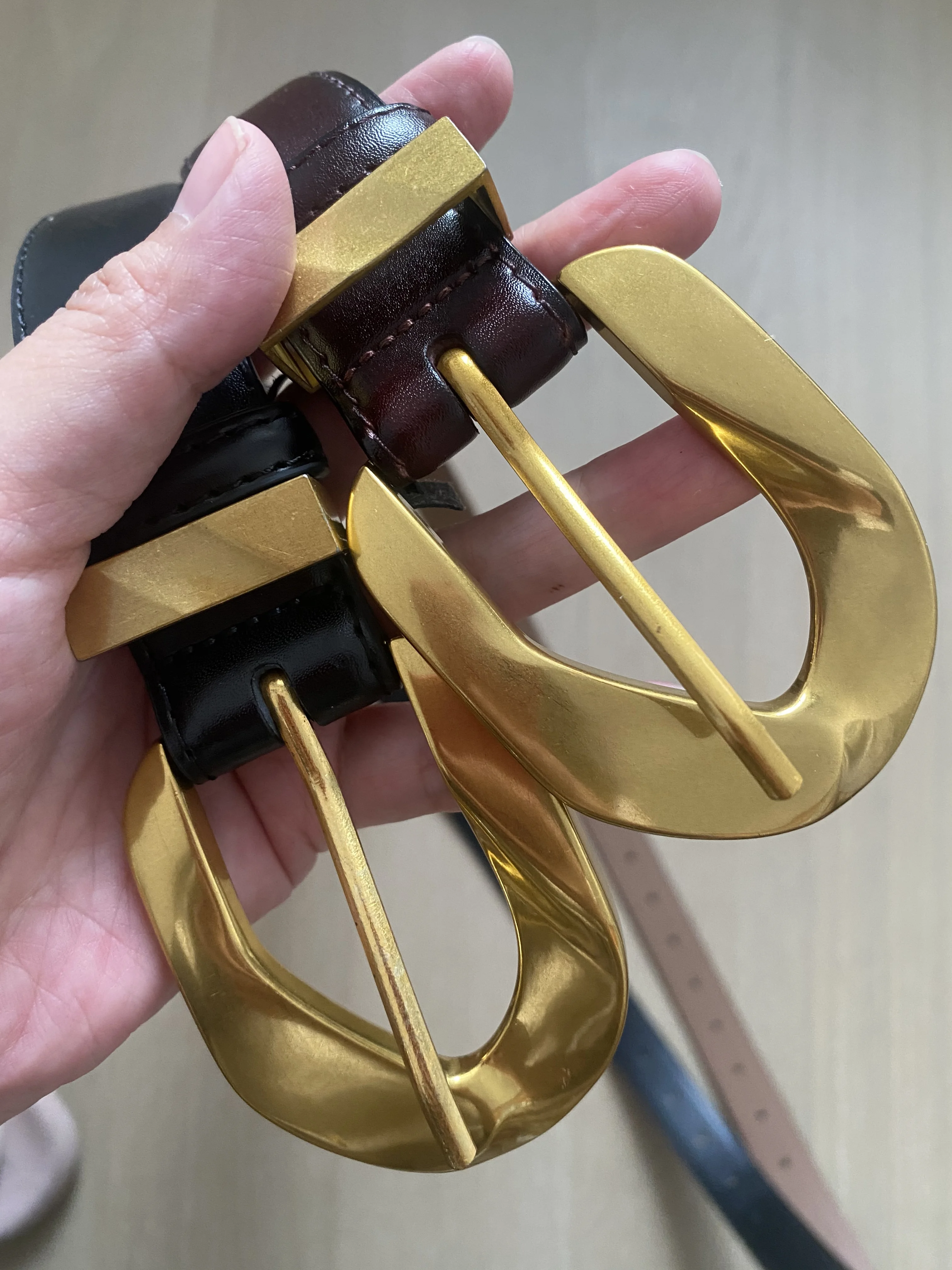 Women's Runway Fashion  Genuine Leather Cummerbunds Female Dress Corsets Waistband Belts Decoration Narrow Belt R2113