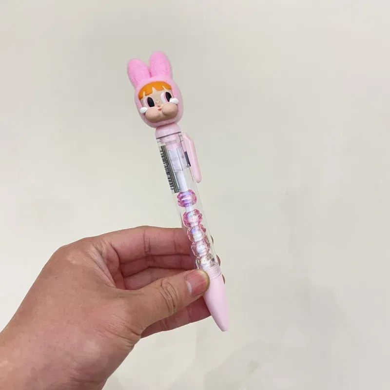 Color: Pink, Ships From: CHINA - New crybaby brand cute pen set with black neutral color. Cute student pen. Creative pen.