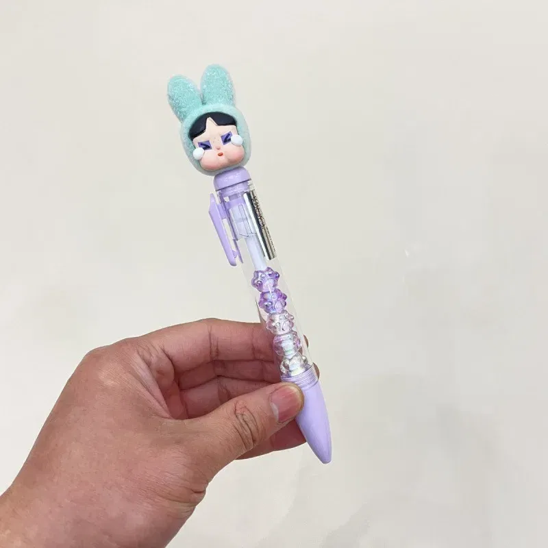 Color: Pink, Ships From: CHINA - New crybaby brand cute pen set with black neutral color. Cute student pen. Creative pen.