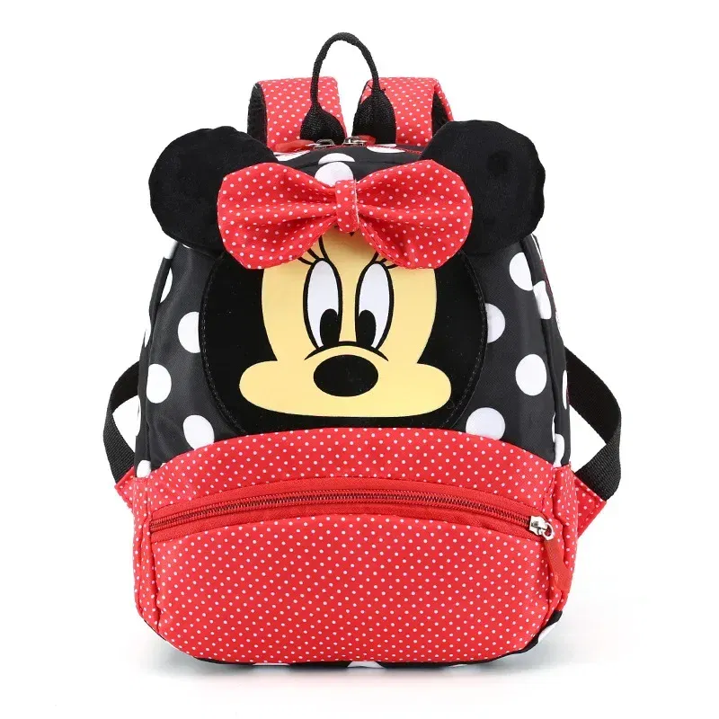 Color: Beige - Disney Cartoon Backpack For Baby Boys Girls Minnie Mickey Mouse Children Lovely Schoolbag Kindergarten Schoolbag Kids Gift