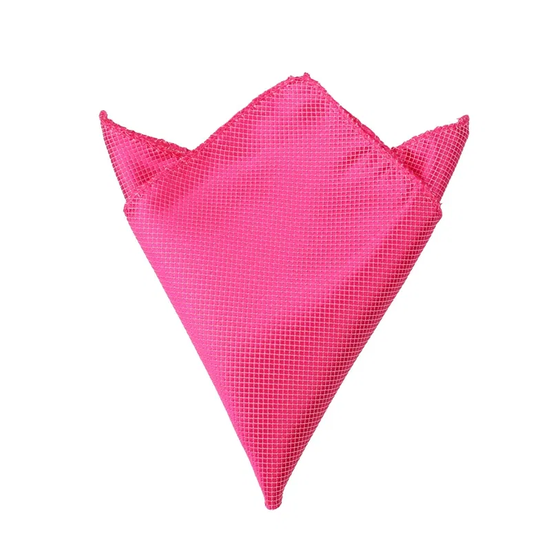 Color: Dark Grey - Fashion Suits Pocket Square For Men Business Chest Towel Hanky Gentlemen Plaid Hankies Classic Suit Napkin Mens Handkerchief