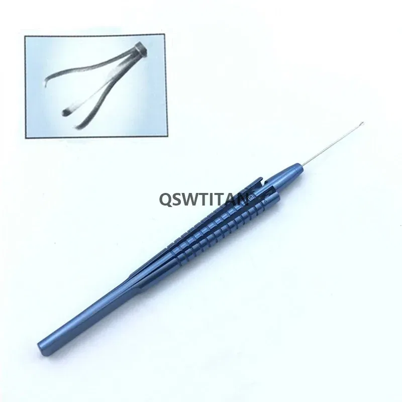 Color: Rose Red - Retinal Capsulorhexis forceps Intraocular Ophthalmic micro Surgical Instruments