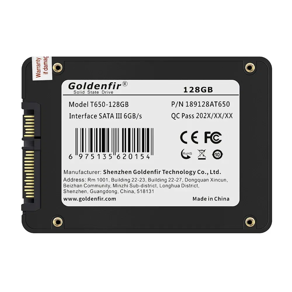 SSD Capacity: 8000GB - Goldenfir 2.5 Solid State Drive 120GB 128GB 240GB 360GB 480GB 512GB 720GB 1TB 2TB Original SSD T650 Series Black