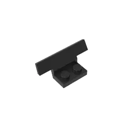 Color: black - Gobricks GDS-M493 TECHNICAL Spoiler, Plate Special 1 x 2 compatible with lego 30925 children's DIY Educational Building Blocks