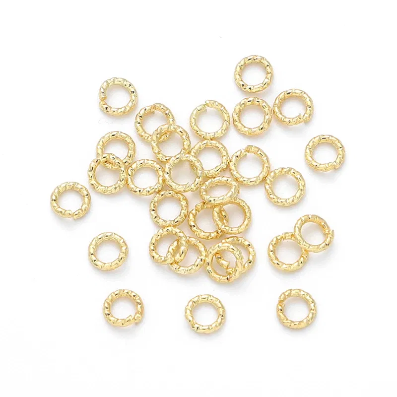 Color: WHITE, Ships From: CHINA - 20pcs 4/6/8/10mm Silver/14K Gold Plated Brass Jump Rings Open Loops for Bracelet Necklace Earring DIY Jewelry Making Findings