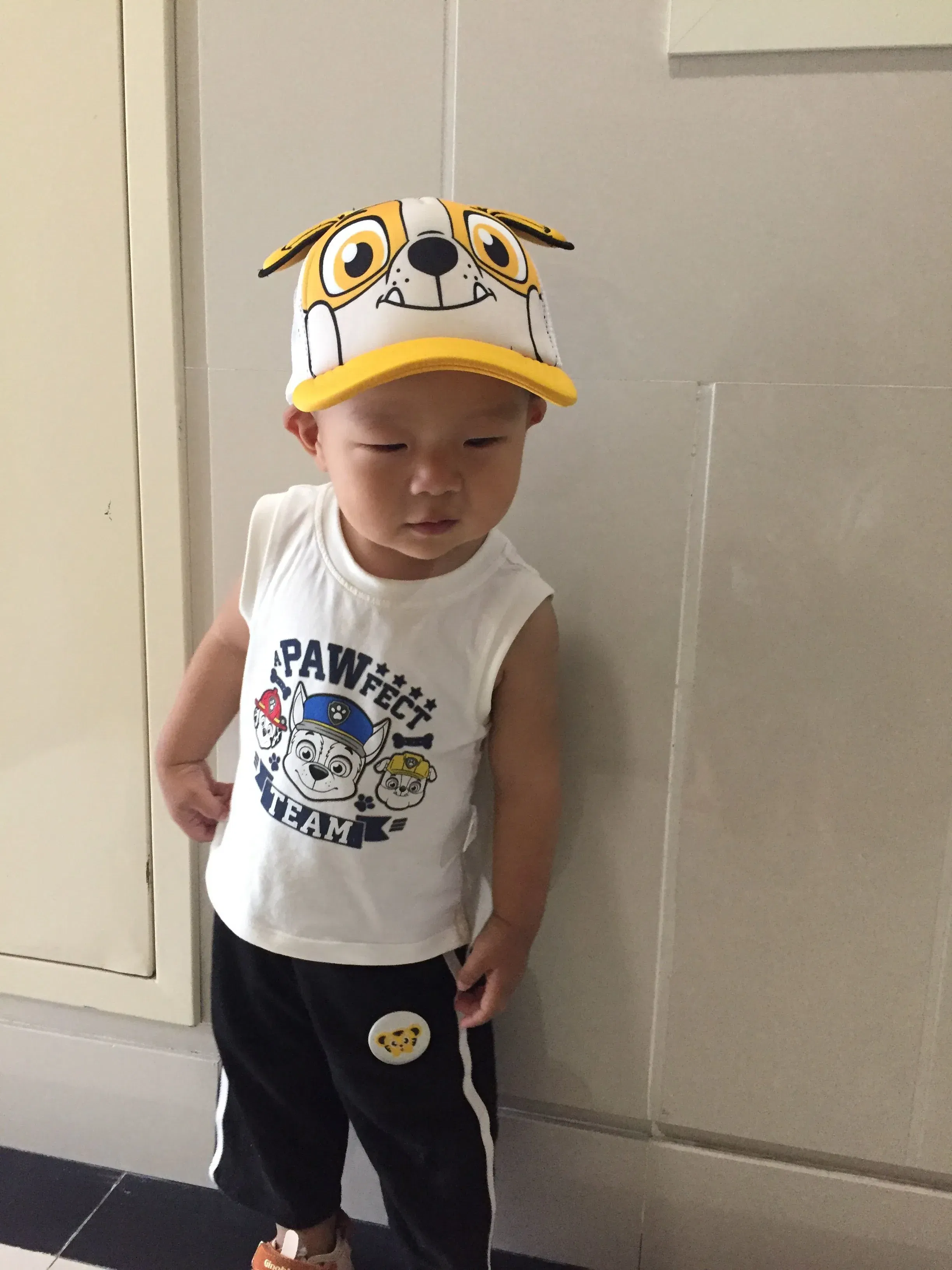 Color: Yellow - Genuine Paw Patrol Cartoon Child Baseball Cap Hip Hop Mesh Sun Protection Sun Hat Boys Girls Caps Snap back Hats Sports Hat