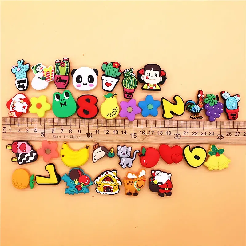 Color: PURPLE, Ships From: CHINA - 1pcs Christmas Collection PVC Shoe Charms Lovely Animals Garden Shoes Upper Decorations Clogs Pins Unisex Fun Gifts