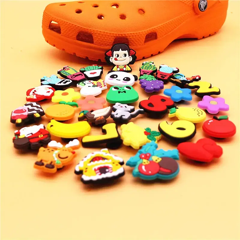 Color: PURPLE, Ships From: CHINA - 1pcs Christmas Collection PVC Shoe Charms Lovely Animals Garden Shoes Upper Decorations Clogs Pins Unisex Fun Gifts