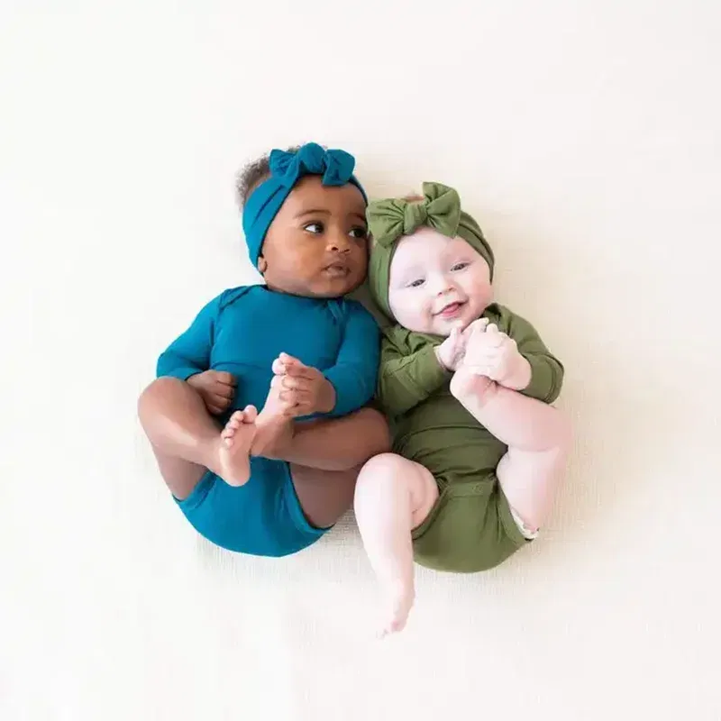 Color: Beige, Kid Size: 18M - 2025 Summer Newborn Boy Girl Romper Baby Bamboo Fiber Breathable Clothing Long Sleeve Toddler Jumpsuit Infant Bodysuit Pajamas