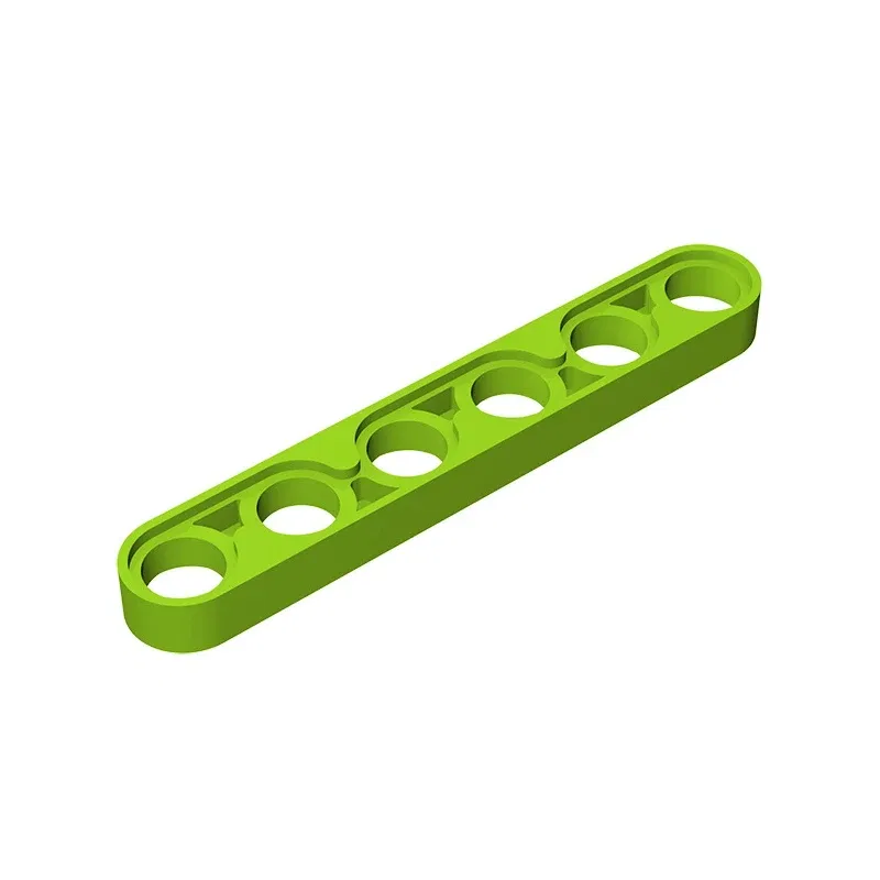 Color: Chocolate - Gobricks GDS-694 Technical, Liftarm Thin 1 x 6 compatible with lego 32063 pieces of children's DIY Building Blocks Technical