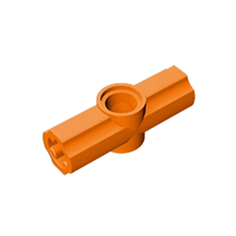 Color: Orange - 1 Pcs Buildings Blocks 32034 Brick High-Tech Axle and Pin Connector Angled #2 - 180 degrees Bulk Modular GBC MOC Set