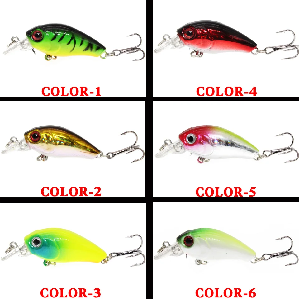 Color: PURPLE - 1PCS Wobblers Quality Crankbait Simulation Fishing Lure 4.5cm 3.8g Jerkbait Floating Hard Bait Bass Carp Pesca Fishing Tackle