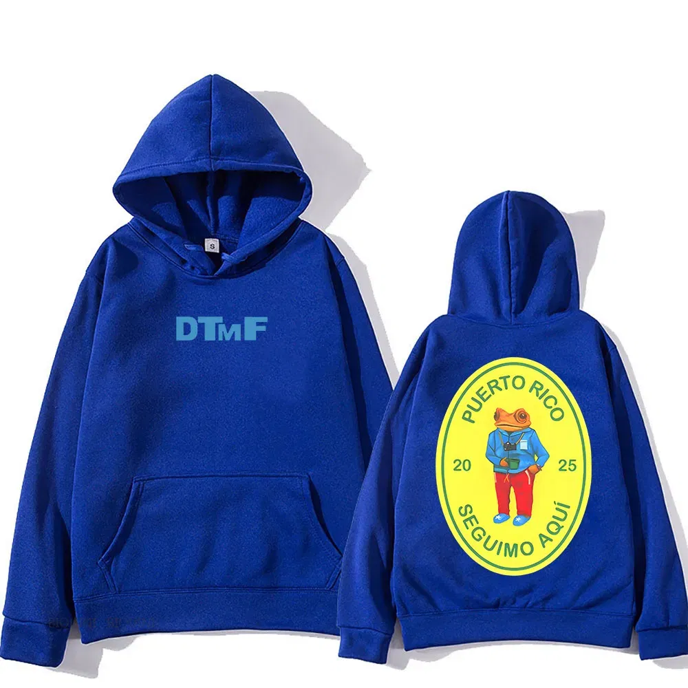 Color: PURPLE, Size: XXXL - DTMF Deb? Tirar Más Fotos 2025 New Album Hoodies Bad Bunny Singer Printing Sweatshirts Men Women Clothing Sudaderas Hombre Male