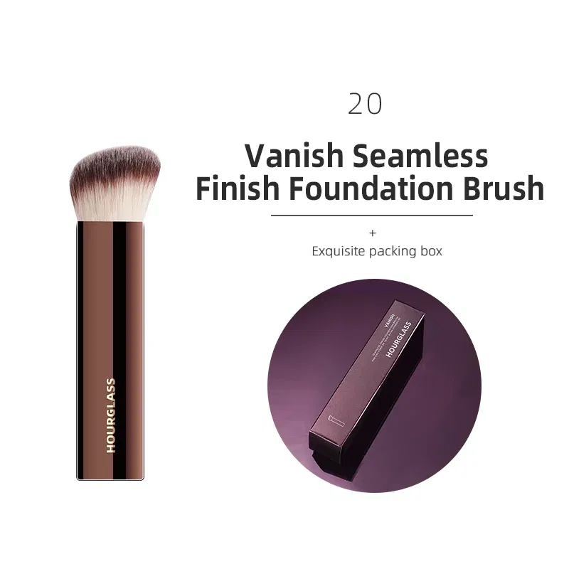 Handle Color: light green - Hourglass Makeup Brushes Powder Foundation Concealer Blusher Bronzer Eye Shadow Eyebrow Eyeliner Sculpting Brush