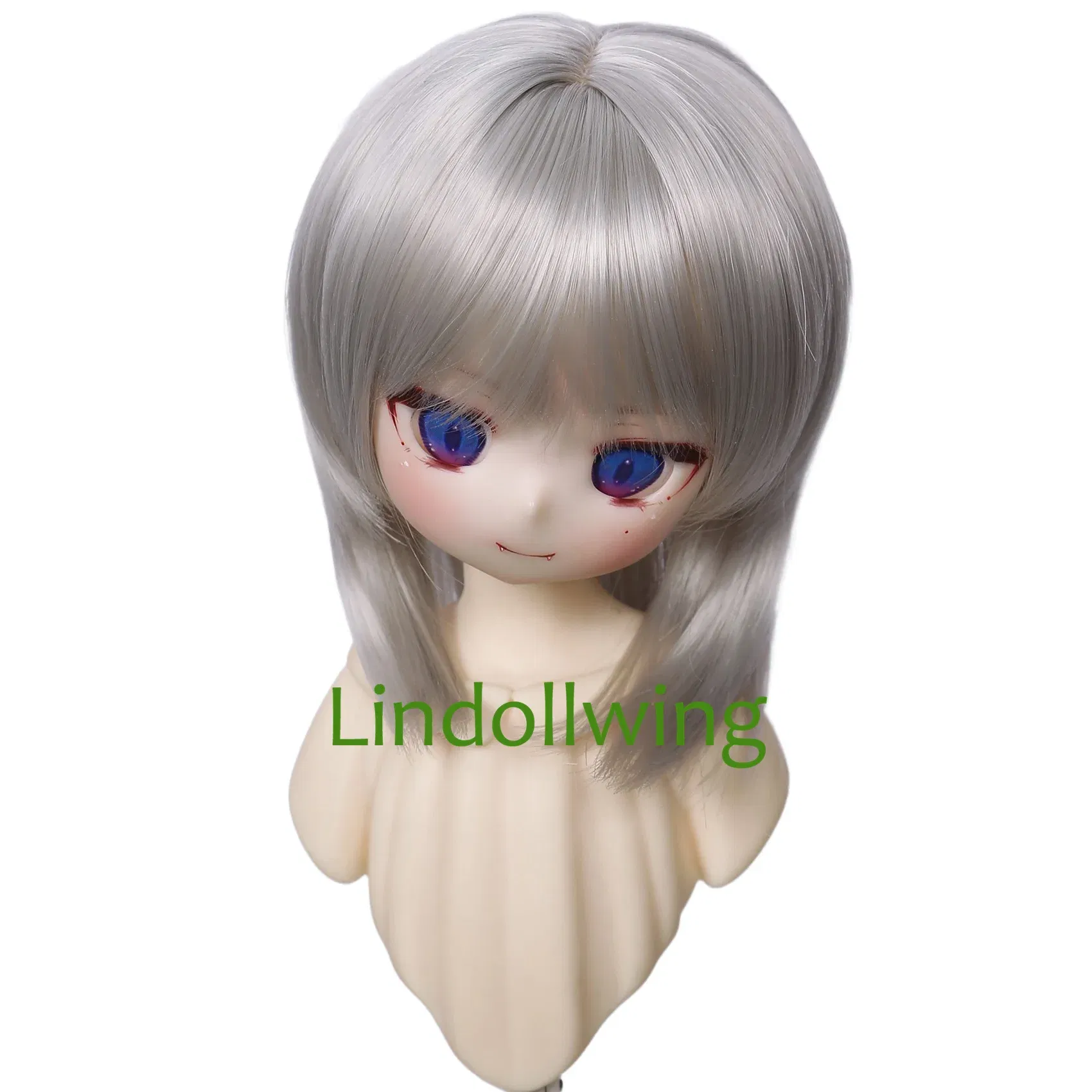 Color: goose yellow - 1/3 BJD Wig Pullip Dal DD Dollfie Doll Wig 8-9 inch Long Collection Wig