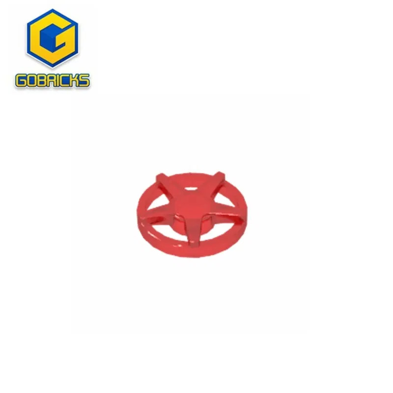 Color: WHITE - Gobricks GDS-21242 Wheel Cover 5 Spoke - for Wheel 18976 compatible with lego 18978a Technical Building Blocks PART MOC