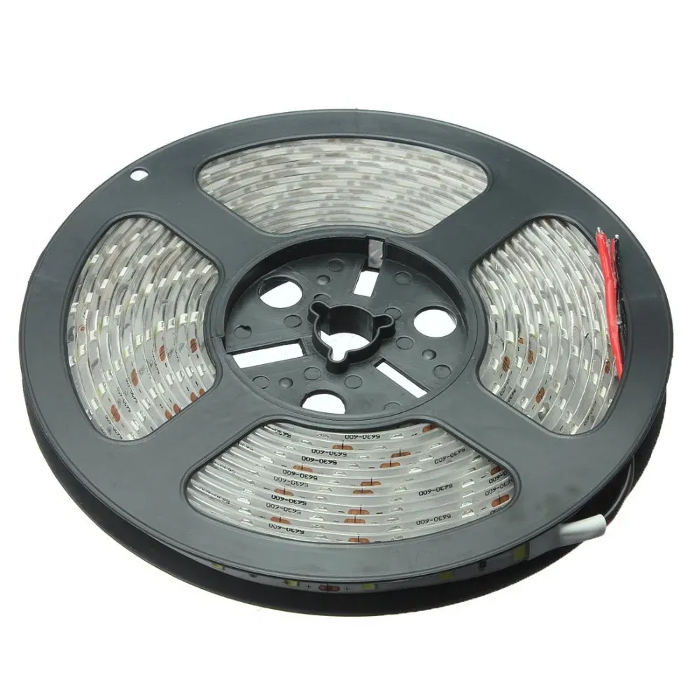 Emitting Color: WHITE, Color: Army Green - Led Strip Light 5630 5730 Waterproof 12V Flexible Tape 5m Natural White 4000K Cold White Warm White 3000K 6500K Red Green Blue