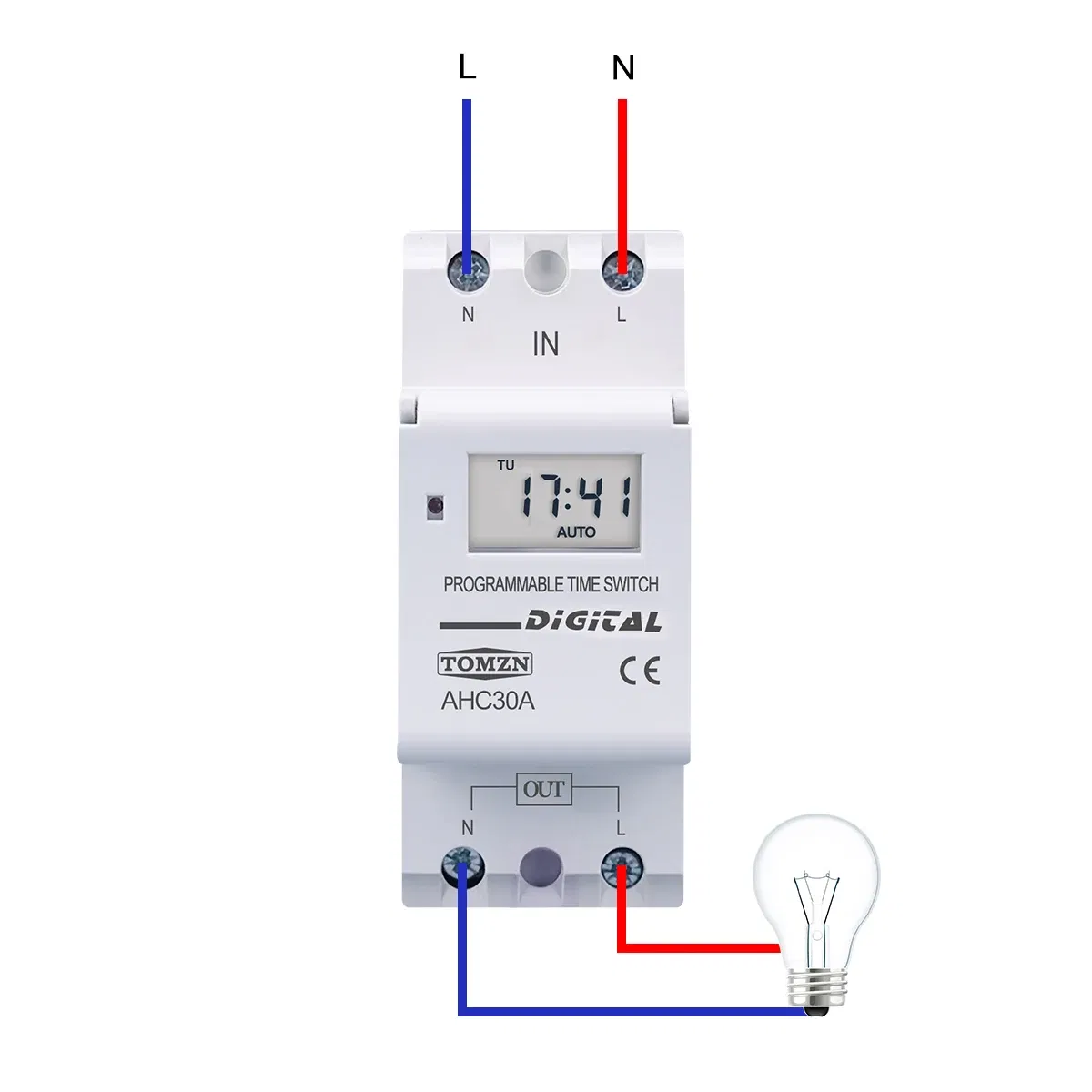 Size: M, Current Range: Current Range 1 - New type Din Rail 2 wire Weekly 7 Days Programmable Digital TIME SWITCH Relay Timer Control AC 220V 230V 12V 24V 48V 16A