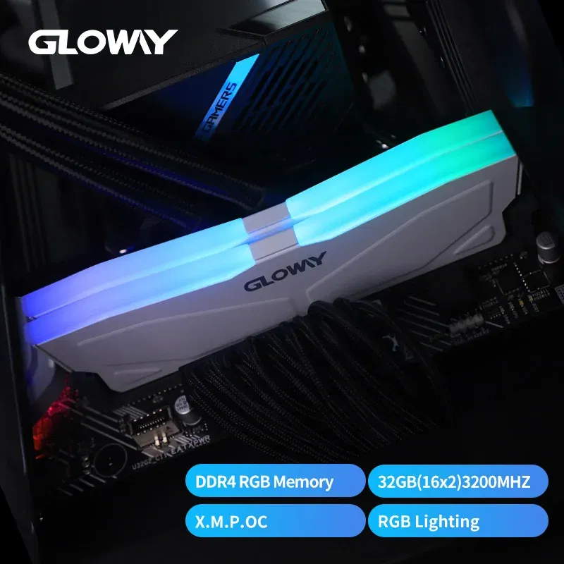 Memory Capacity: 8GB - Gloway Memoria RAM 3200mhz 3600mhz RGB DDR4 (8GBX2pcs) Memory DIMM 16GBx2pcs For Computador Desktop