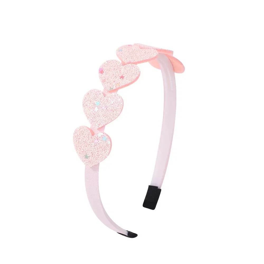 Color: Dark Khaki - 1pcs Fashion Glitter Kids Hair Band Lovely Bow Stars for Headband Girls Cute Colors Hair Tiaras Hairbands Hair Accessories Gifts