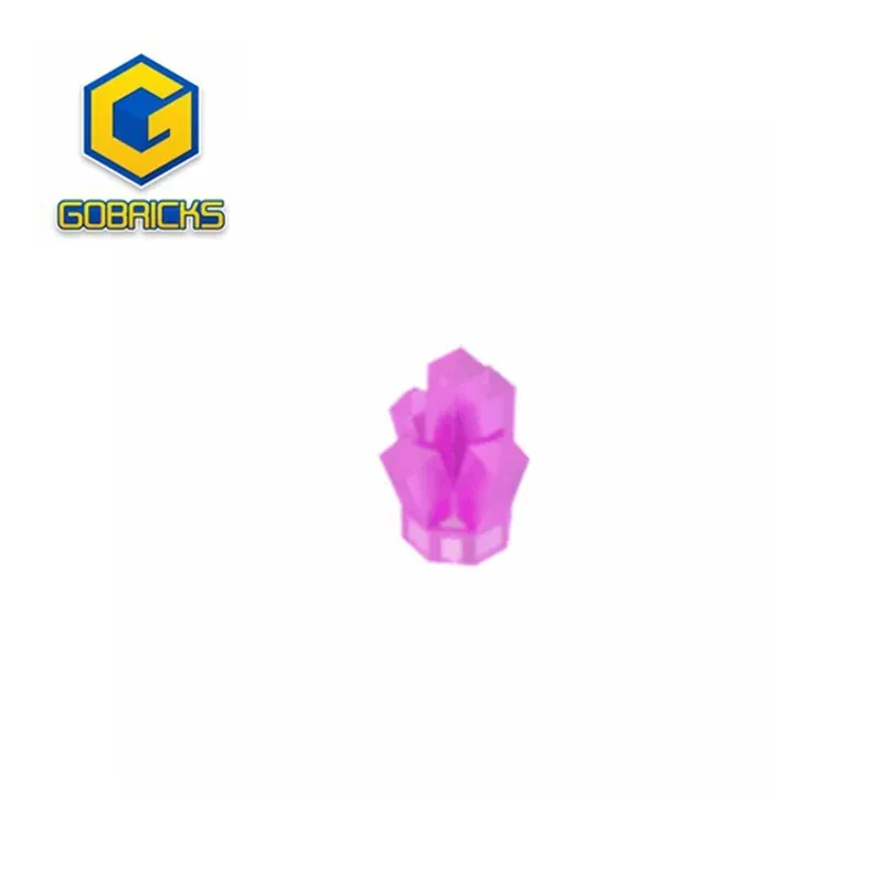 Color: Multicolor - Gobricks GDS-2022 Rock 1 x 1 Crystal 5 Point compatible with lego 30385 Building Blocks Technical pieces of children's toys