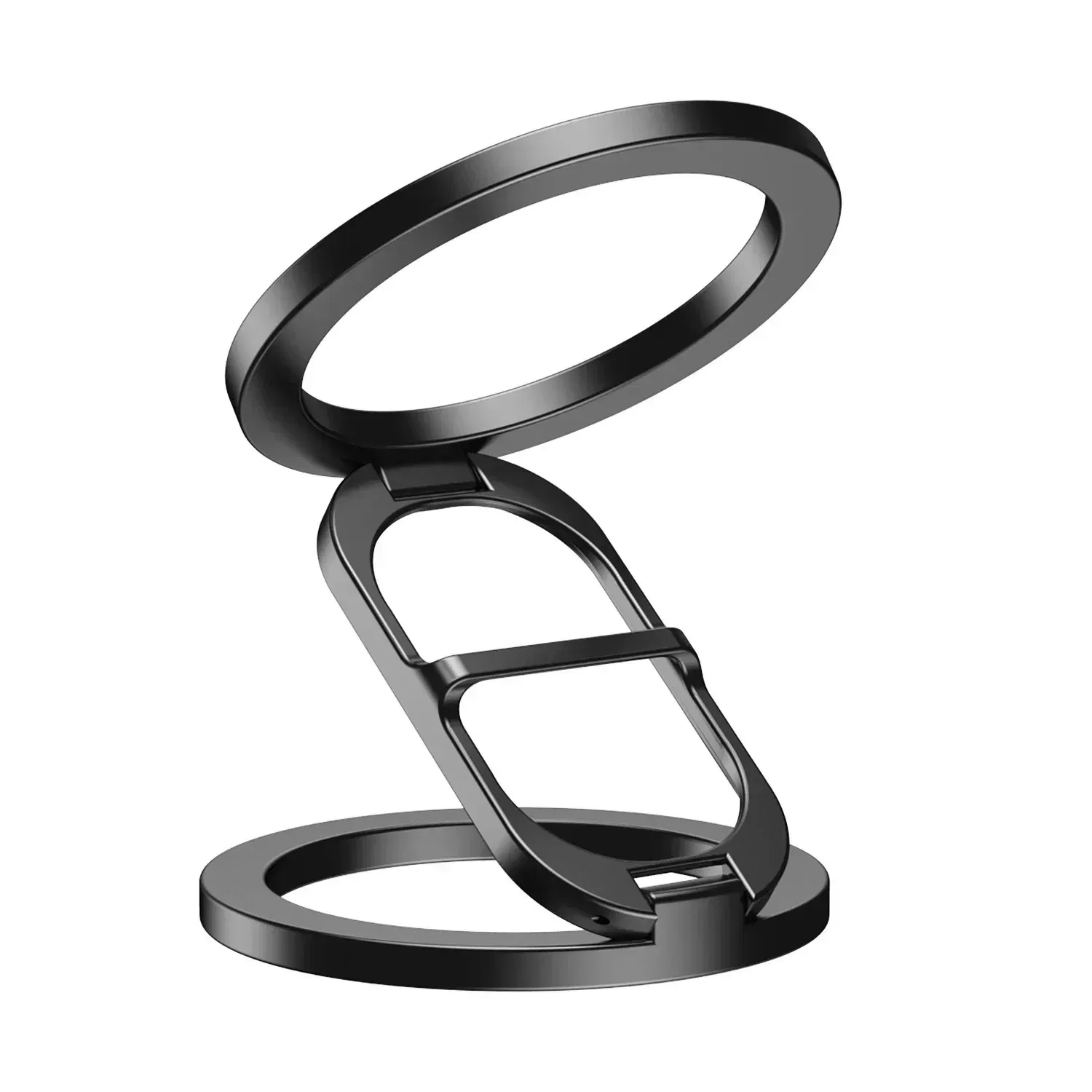 Color: WHITE - 2024 Double-Sided Magnetic Phone Ring Holder for MagSafe Kickstand Magnet Grip for iPhone 16 15 14 13 12 Pro Android Phone Stand