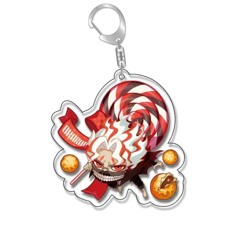 Color: Ivory - Anime Dandadan Momocute Cartoon Key Ring Keychain Jewelry Girl Pendant Fashion Children Gift Accessories Bag Charms Acrylic