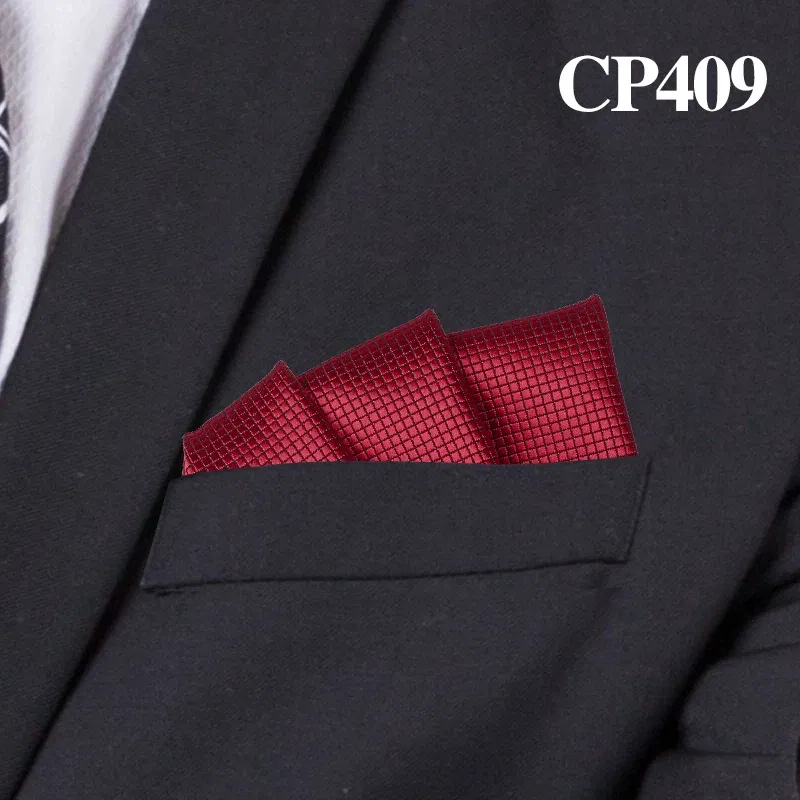 Color: SKY BLUE - Fashion Suits Pocket Square For Men Business Chest Towel Hanky Gentlemen Plaid Hankies Classic Suit Napkin Mens Handkerchief