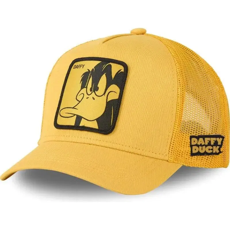 Color: Orange - High Quality Disney Styles Anime Cartoon Snapback Cotton Baseball Cap Men Women Hip Hop Dad Mesh Hat Trucker Hat Dropshipping