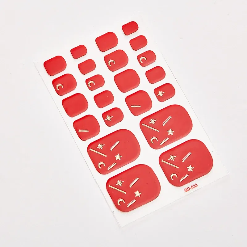 Color: Field Green - 22 Tips/Sheet Women Salon Nail Wraps DIY Self Adhesive Nail Sticker Decals Plain Stickers Nails Sticker Designer Designed