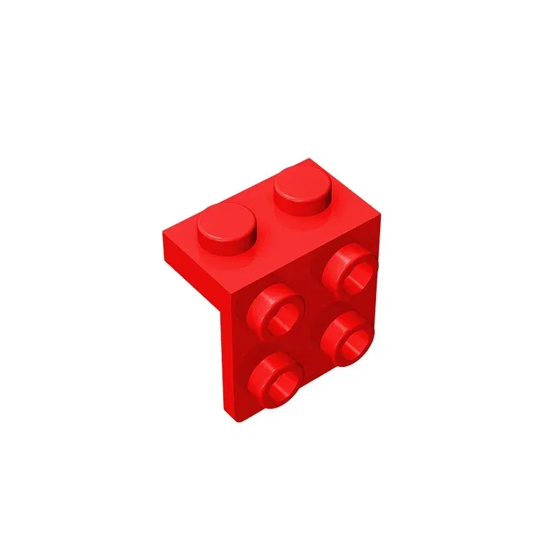Color: Yellow - Gobricks GDS-641 ANGLE PLATE 1X2 / 2X2 compatible with lego 44728 21712 92411 children's DIY Educational Building Blocks