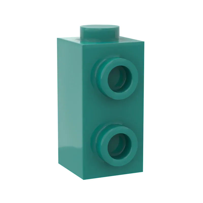 Color: Blue - 10PCS Assembles Particles 32952 1x1x1 2/3 Single side Mini Bricks Building Blocks DIY Replaceable Parts Toys For Children Gifts