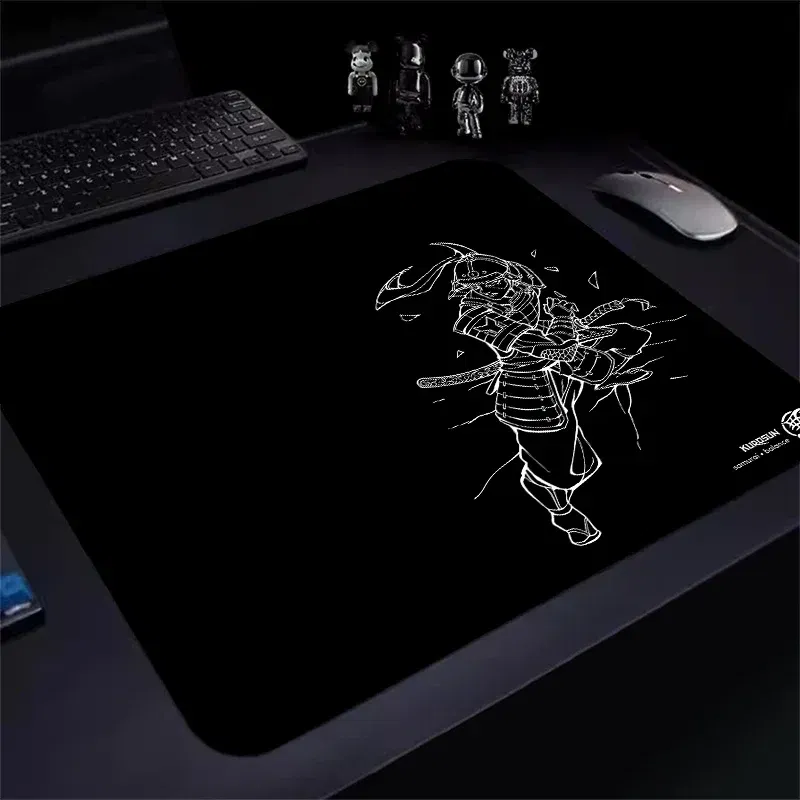 Color: WHITE, Size: XXS - Gamer Professional Kurosun Samurai Gaming Mouse Pad Game Ultrafine Surface Balance Mouse Mat 45x40CM E-Sports Mousepad Desk Mat