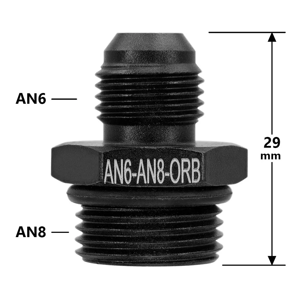 Color: Silver - Aluminum Alloy Universal AN6 8 10 12 to AN to M16x1.5 M18x1.5 Metric Fuel Hose Adapter Pipe Thread Fitting CAR OIL COOLER SYSTEM