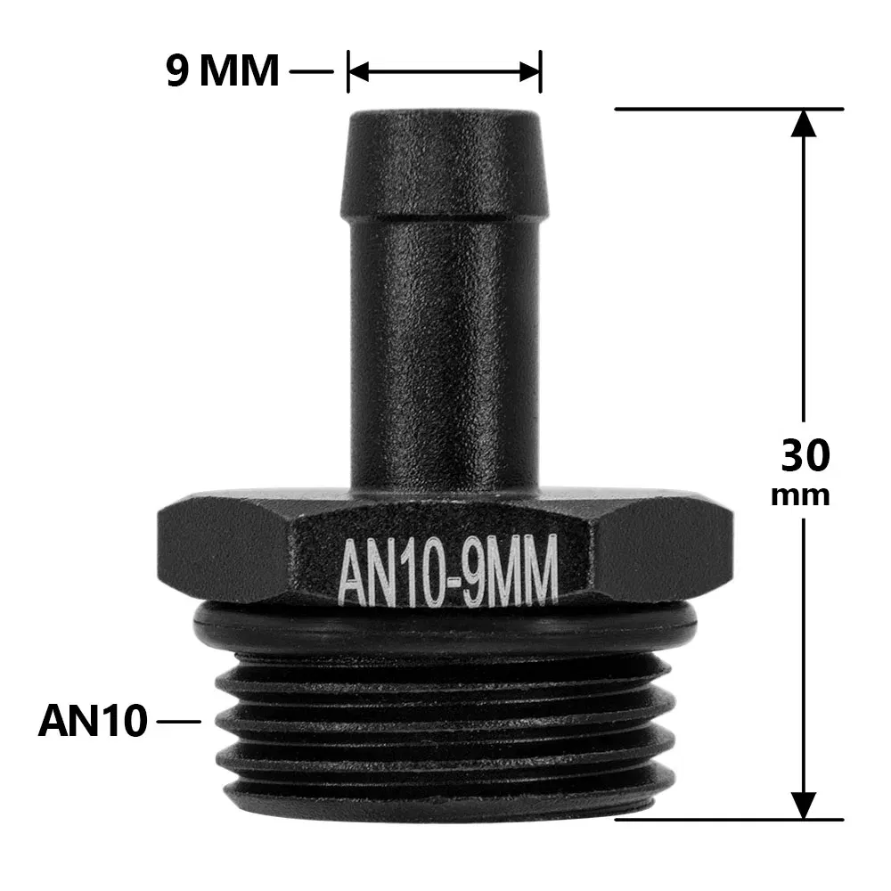 Color: Silver - Aluminum Alloy Universal AN6 8 10 12 to AN to M16x1.5 M18x1.5 Metric Fuel Hose Adapter Pipe Thread Fitting CAR OIL COOLER SYSTEM