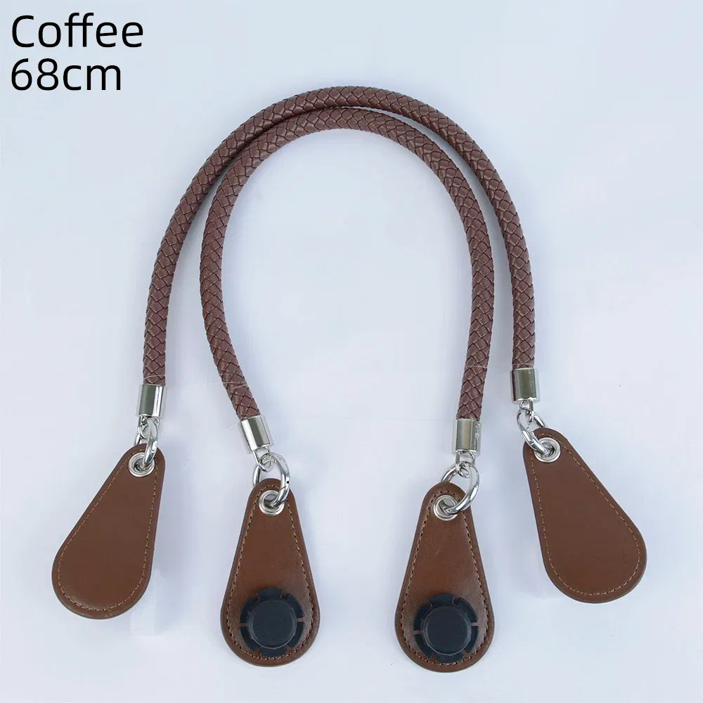 Color: Silver, Ships From: CHINA - 2025 Obag PU Woven braided leather Rope Handles strap belt for O Bag accessoires Tote Bag Women's Bag Accessories