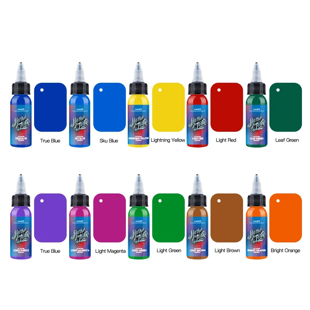 Genuine MAST Tattoo Professional Pigment Natural Plant Tattoo Ink Set High Quality Tattoo Supplies for Body Art