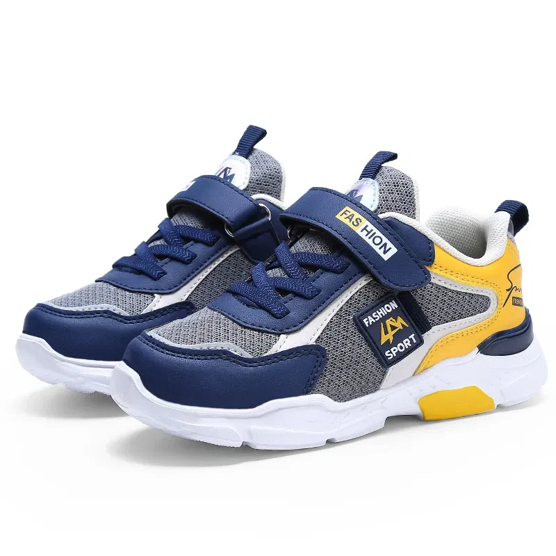 Color: Beige, Shoe Size: 31 - Children Casual Shoes for Boys Breathable Sneaker Summer Air Mesh Kids Hook&Loop Students School Shoe Size28-40