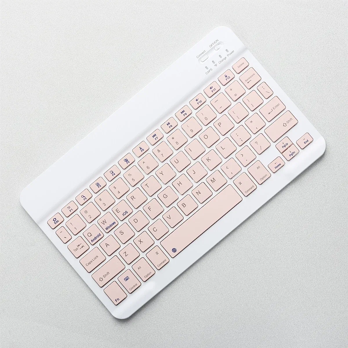 Color: Olive - Wireless Keyboard Bluetooth-compatible Keyboard For Android IOS Windows Mini 78-Key Gaming Keybaord for PC iPad Tablet Keyboard