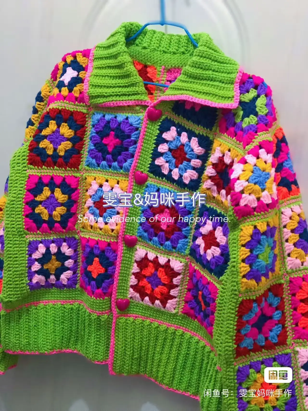 TIYIHAILEY Knitting Crochet Women Hand Made Autumn Winter Outerwear Full Sleeve Flower Cardigan Single Breasted Coat Sweaters