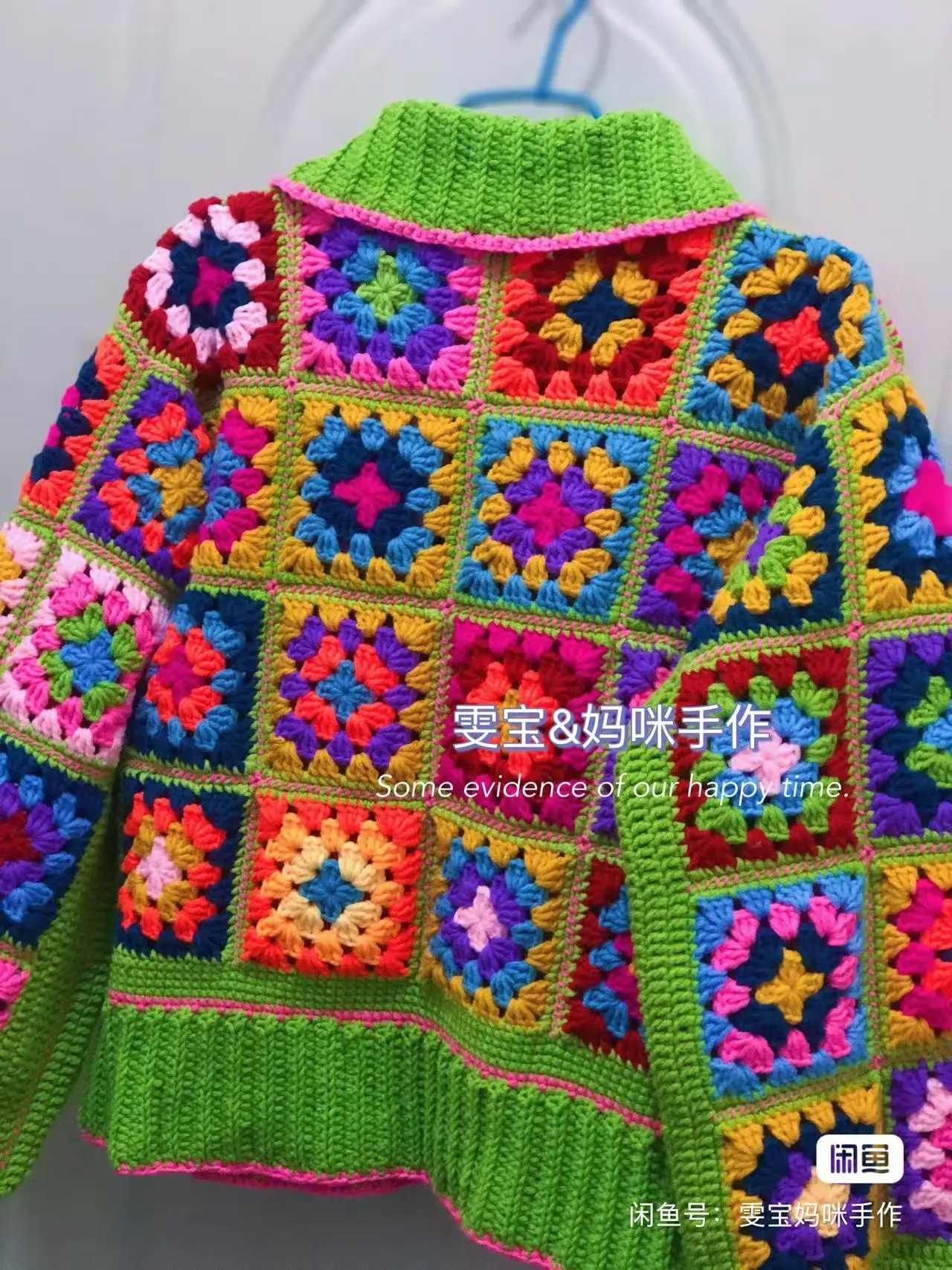 TIYIHAILEY Knitting Crochet Women Hand Made Autumn Winter Outerwear Full Sleeve Flower Cardigan Single Breasted Coat Sweaters