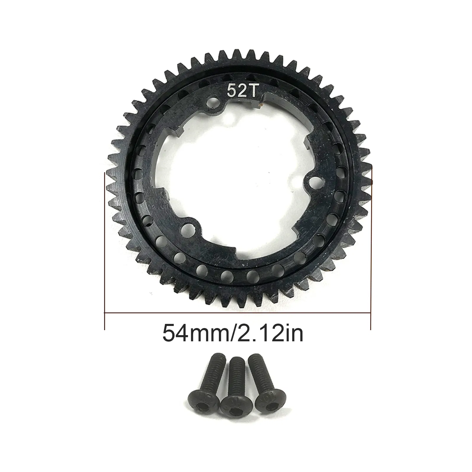 Color: Red - M1 46T 50T 52T 54T HardenedSteel Motor gear for 1/5 Traxxas X-Maxx 1/7 X0-1 1/10 Maxx 1/10 E-REVO 2.0 VXL RC Model Upgrade Parts